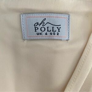 Oh Polly Cerise draped corset dress